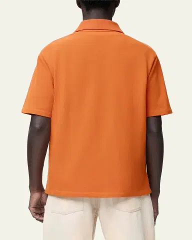Loewe Men's Tonal Anagram Pique Polo Shirt | Thumbnail 3 Loewe Men's Tonal Anagram Pique Polo Shirt | Thumbnail 3