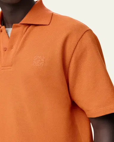 Loewe Men's Tonal Anagram Pique Polo Shirt | Thumbnail 5 Loewe Men's Tonal Anagram Pique Polo Shirt | Thumbnail 5