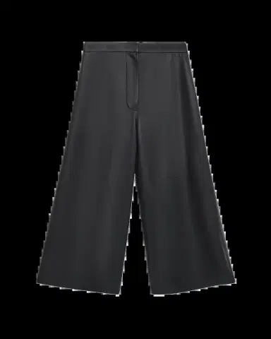 LOEWE Leather Wide-Leg Cropped Trousers | Thumbnail 2