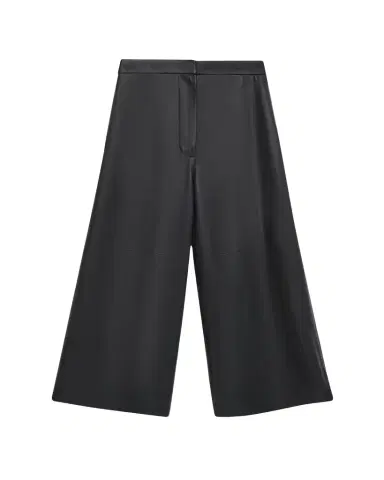 LOEWE Leather Wide-Leg Cropped Trousers | Thumbnail 1