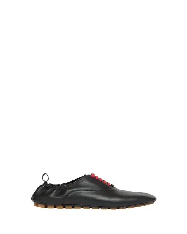 Men's Pebbled Sole Leather Sneakers