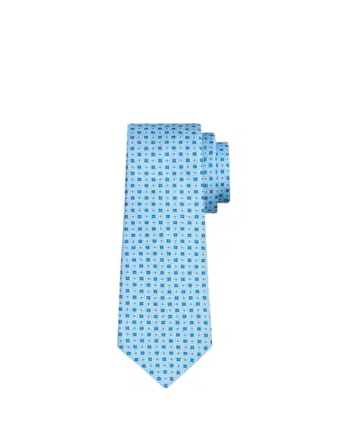 Kiton Men's Floral Geometric Silk 7-Fold Tie | Thumbnail 1 Kiton Men's Floral Geometric Silk 7-Fold Tie | Thumbnail 1