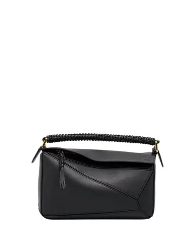Loewe Puzzle Small Woven Top-Handle Bag in Leather | Thumbnail 1 Loewe Puzzle Small Woven Top-Handle Bag in Leather | Thumbnail 1