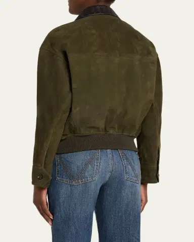 Bottega Veneta Suede Leather Blouson Jacket | Thumbnail 3 Bottega Veneta Suede Leather Blouson Jacket | Thumbnail 3