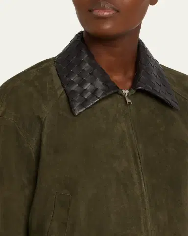 Bottega Veneta Suede Leather Blouson Jacket | Thumbnail 5 Bottega Veneta Suede Leather Blouson Jacket | Thumbnail 5