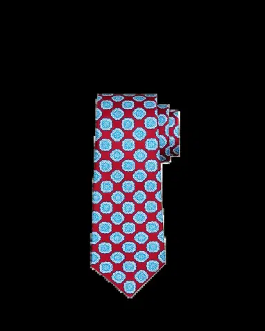 Kiton Men's Intricate Medallion Silk Tie | Thumbnail 2 Kiton Men's Intricate Medallion Silk Tie | Thumbnail 2