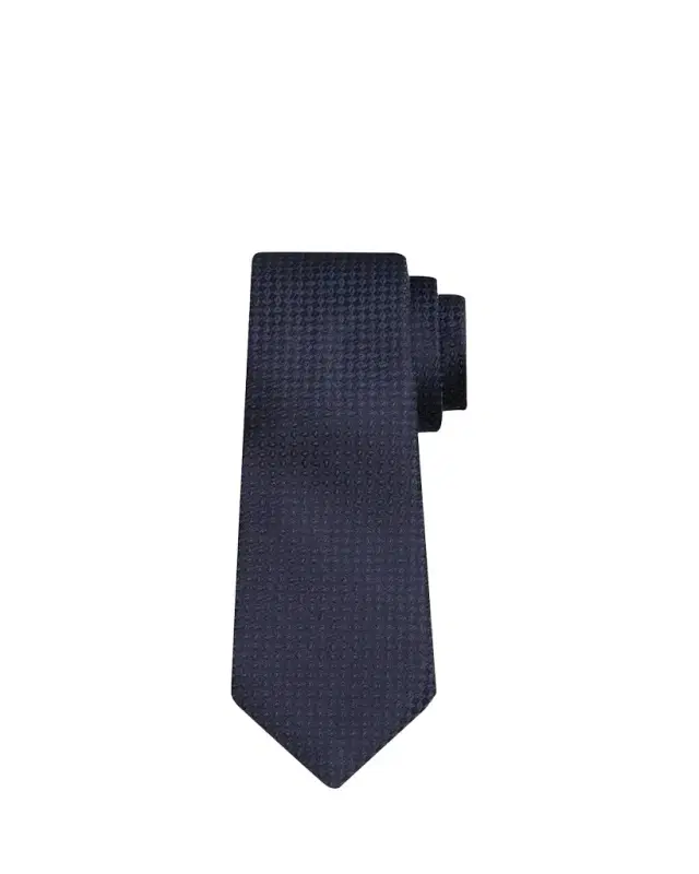 Men's Tonal Jacquard Silk 7-Fold Tie
