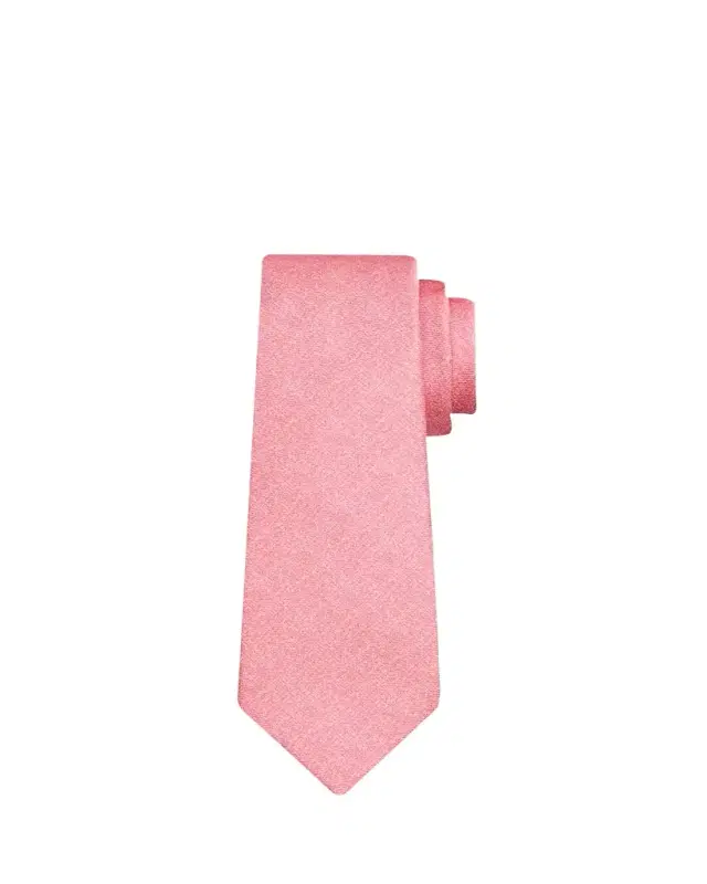 Men's Solid Silk 7-Fold Tie