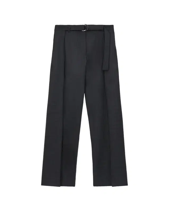 Belted Wool Cotton Trousers
