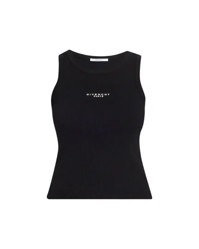 Logo Ribbed Tank Top