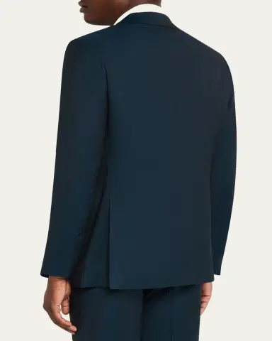 Kiton Men's Wool Micro-Herringbone Two-Piece Suit | Thumbnail 3 Kiton Men's Wool Micro-Herringbone Two-Piece Suit | Thumbnail 3