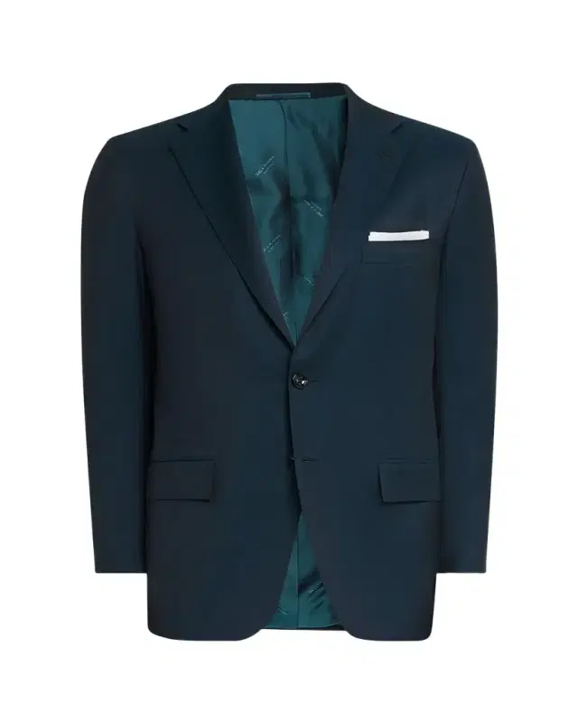 Men's Wool Micro-Herringbone Two-Piece Suit