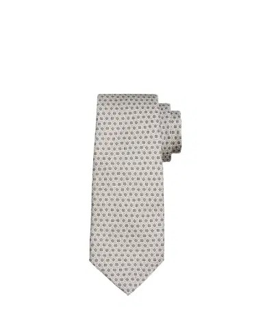 Kiton Men's Micro-Geometric Silk 7-Fold Tie | Thumbnail 1 Kiton Men's Micro-Geometric Silk 7-Fold Tie | Thumbnail 1