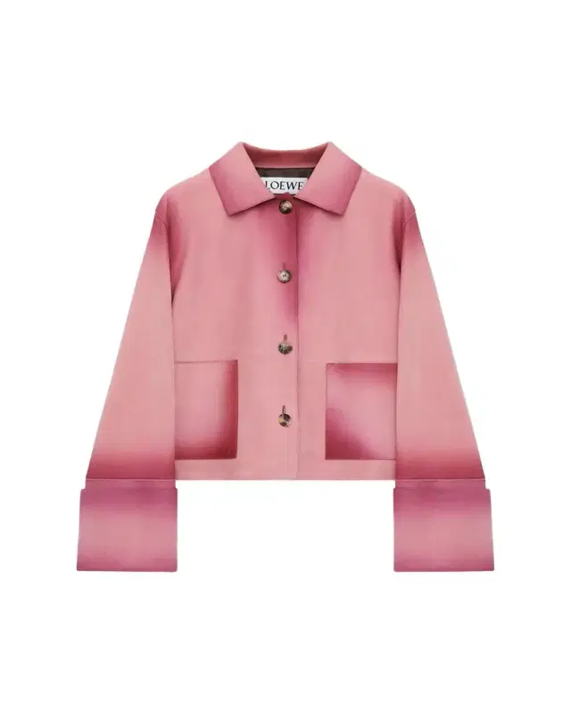 LOEWE Turn-Up Cuffs Ombre Suede Jacket