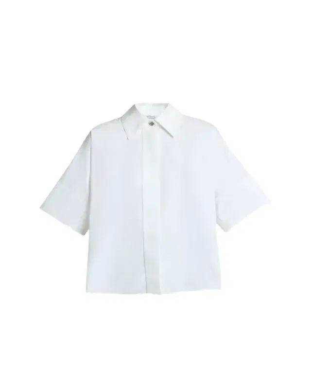 Short-Sleeve Cotton Poplin Button-Down Shirt