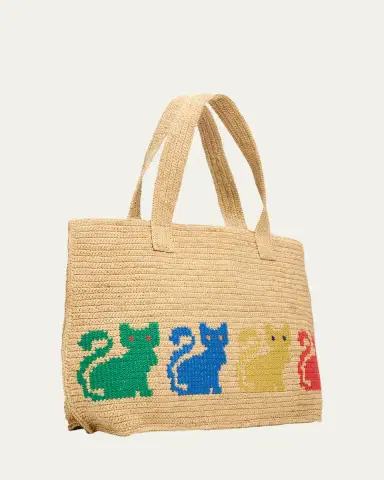 Valentino Garavani Raffiachat Large Embroidered Tote Bag | Thumbnail 3