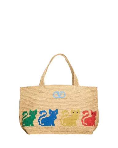 Valentino Garavani Raffiachat Large Embroidered Tote Bag | Thumbnail 1
