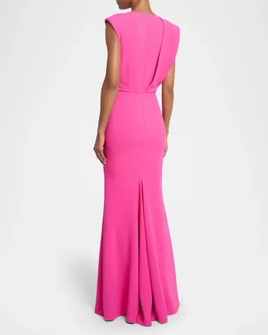 Givenchy Draped Scoop-Neck Sleeveless Maxi Dress | Thumbnail 7 Givenchy Draped Scoop-Neck Sleeveless Maxi Dress | Thumbnail 7