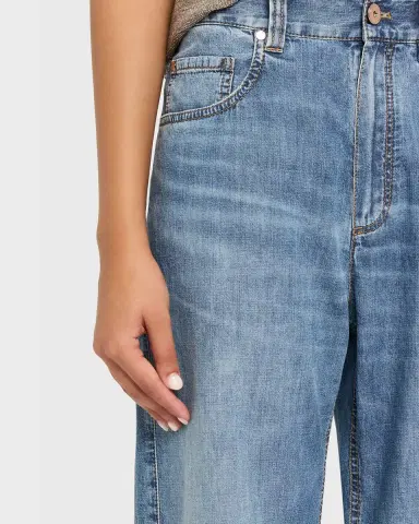 Brunello Cucinelli Super Light Relaxed-Leg Jeans | Thumbnail 4 Brunello Cucinelli Super Light Relaxed-Leg Jeans | Thumbnail 4