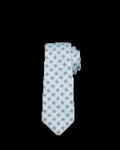 Kiton Men's Square Medallion Silk 7-Fold Tie | Thumbnail 2 Kiton Men's Square Medallion Silk 7-Fold Tie | Thumbnail 2