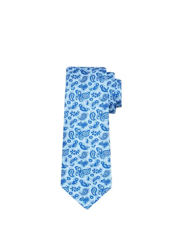 Men's Tonal Paisley Silk 7-Fold Tie