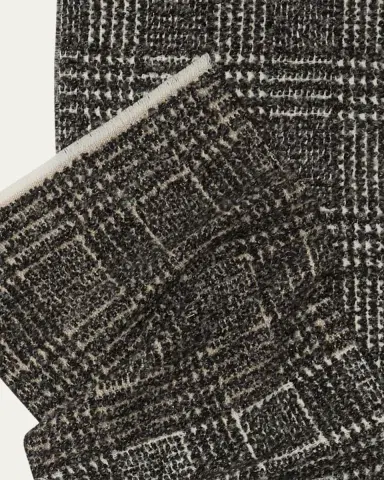 Alonpi Plaid Cashmere Wool Blend Scarf | Thumbnail 3