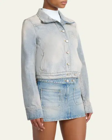 Courrèges Reedition Denim Jacket | Thumbnail 4 Courrèges Reedition Denim Jacket | Thumbnail 4