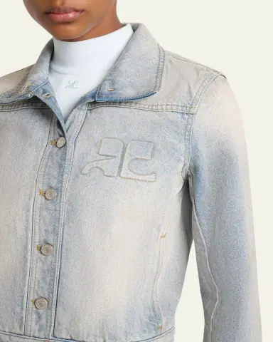 Courrèges Reedition Denim Jacket | Thumbnail 5 Courrèges Reedition Denim Jacket | Thumbnail 5
