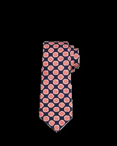 Kiton Men's Medallion Silk 7-Fold Tie | Thumbnail 2 Kiton Men's Medallion Silk 7-Fold Tie | Thumbnail 2