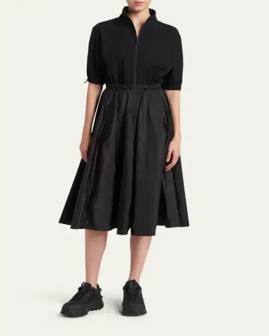 Moncler A-Line Combo Dress | Thumbnail 2 Moncler A-Line Combo Dress | Thumbnail 2