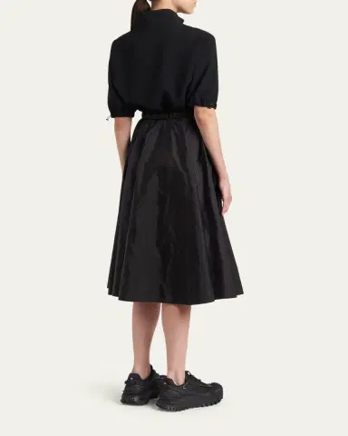 Moncler A-Line Combo Dress | Thumbnail 3 Moncler A-Line Combo Dress | Thumbnail 3