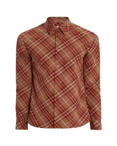 Burberry Men's Relaxed-Fit Check Cotton Shirt | Thumbnail 1