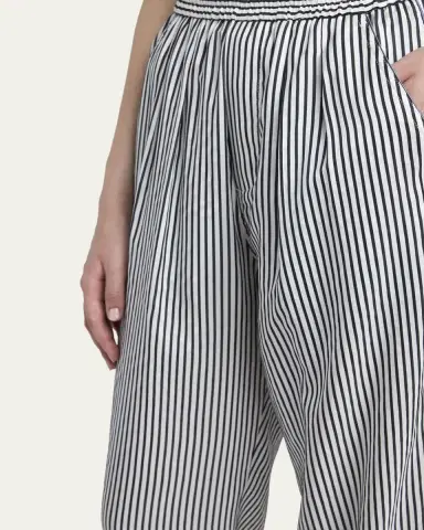 Tom Ford Striped Silk Straight-Leg Pull-On Pajama Pants | Thumbnail 5 Tom Ford Striped Silk Straight-Leg Pull-On Pajama Pants | Thumbnail 5