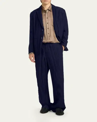 Giorgio Armani Men's Textured Two-Button Blazer | Thumbnail 2 Giorgio Armani Men's Textured Two-Button Blazer | Thumbnail 2