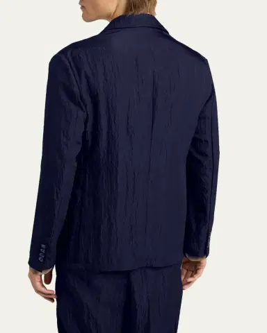Giorgio Armani Men's Textured Two-Button Blazer | Thumbnail 3 Giorgio Armani Men's Textured Two-Button Blazer | Thumbnail 3