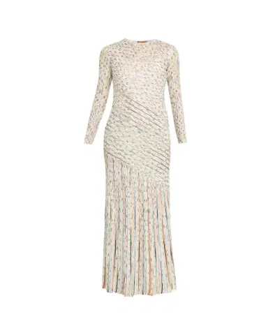 Missoni Draped Striped Sequined Maxi Dress | Thumbnail 1 Missoni Draped Striped Sequined Maxi Dress | Thumbnail 1