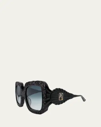 Anna-Karin Karlsson Shades of Shelly Crystal Square Sunglasses | Thumbnail 2