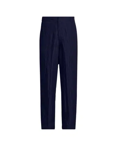 Giorgio Armani Men's Crinkled Viscose Trousers | Thumbnail 1