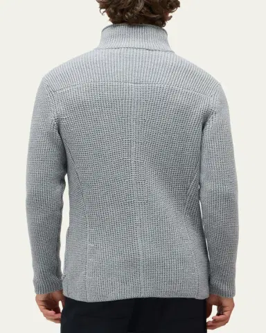 Baldassari Men's Brenta Slim Wool Knit Swacket | Thumbnail 3 Baldassari Men's Brenta Slim Wool Knit Swacket | Thumbnail 3
