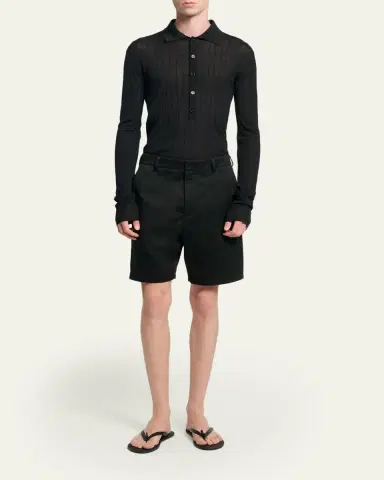 Saint Laurent Men's Leather Thong Sandals | Thumbnail 3 Saint Laurent Men's Leather Thong Sandals | Thumbnail 3
