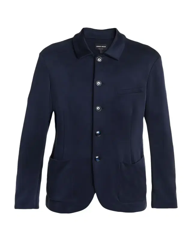 Giorgio Armani Men's Cupro Blend Patch-Pocket Blazer