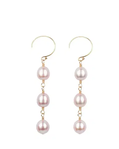 Presley Oldham Blush Earrings with Freshwater Pearls | Thumbnail 1