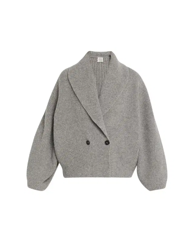 Shawl Lapel Wool Cardigan