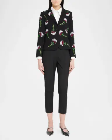 Libertine Ottoman Carnation Short Blazer with Crystal Detail | Thumbnail 2