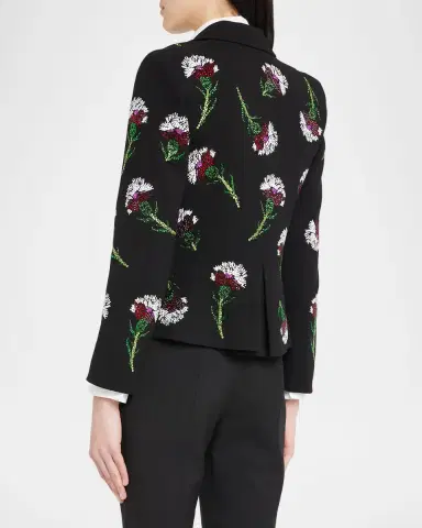 Libertine Ottoman Carnation Short Blazer with Crystal Detail | Thumbnail 3