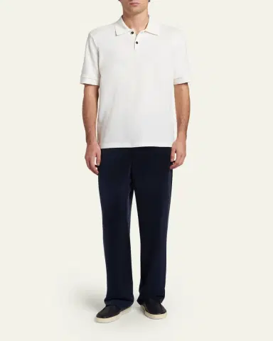 Giorgio Armani Men's Cotton Pique Classic-Fit Polo Shirt | Thumbnail 2