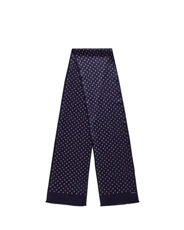 TOM FORD Men's Micro Paisley-Print Mulberry Silk Scarf