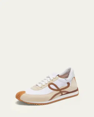 Loewe Flow 2.0 Runner Suede and Leather Sneakers | Thumbnail 4 Loewe Flow 2.0 Runner Suede and Leather Sneakers | Thumbnail 4