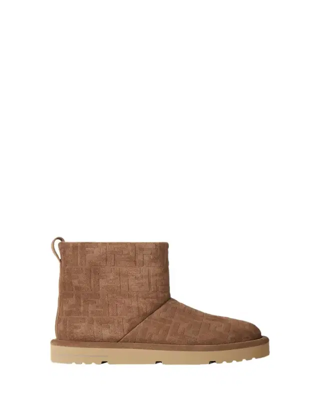 Men's Afterski Suede & Shearling Ankle Boots
