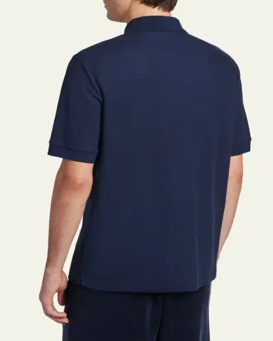 Giorgio Armani Men's Cotton Pique Classic-Fit Polo Shirt | Thumbnail 3